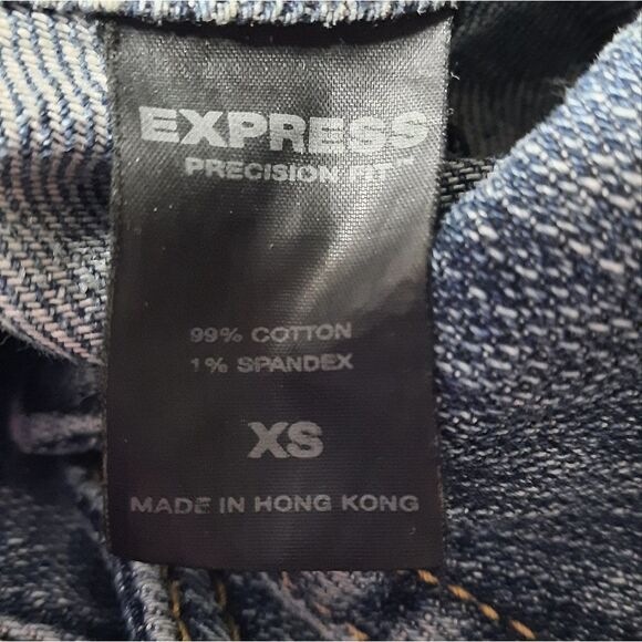 EXPRESS LADIES XS‎ extra small jean jacket - Picture 5 of 6